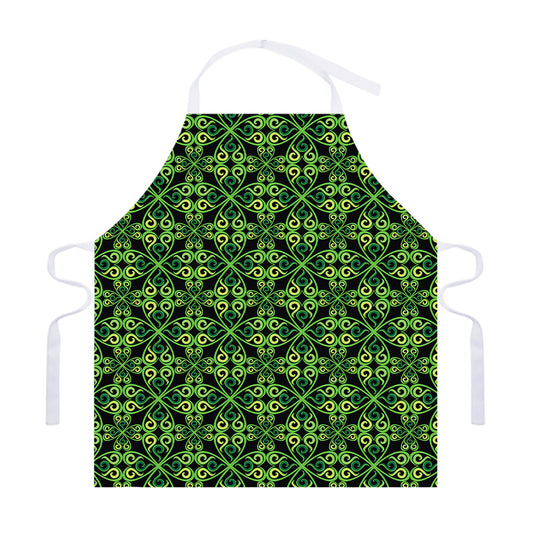 Irish Celtic Symbol Pattern Print Adjustable Apron