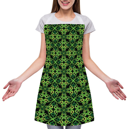 Irish Celtic Symbol Pattern Print Adjustable Apron