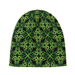 Irish Celtic Symbol Pattern Print Beanie