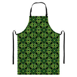 Irish Celtic Symbol Pattern Print Bib Apron With Pocket