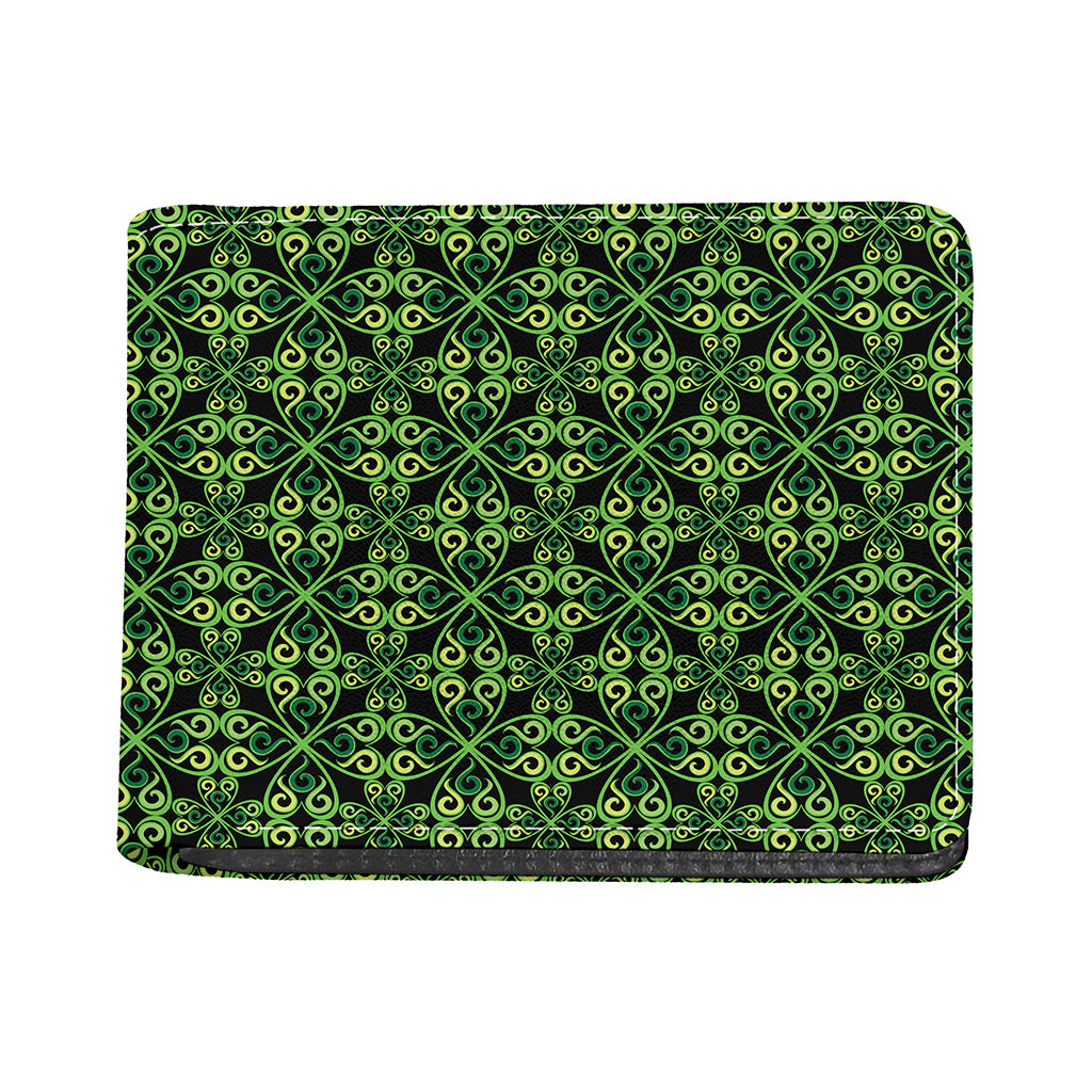 Irish Celtic Symbol Pattern Print Bifold Wallet