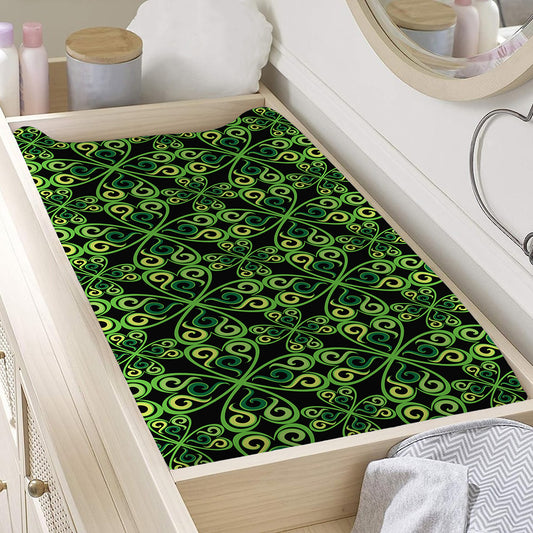 Irish Celtic Symbol Pattern Print Changing Pad Cover