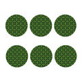 Irish Celtic Symbol Pattern Print Coaster Set