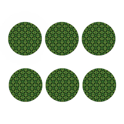 Irish Celtic Symbol Pattern Print Coaster Set