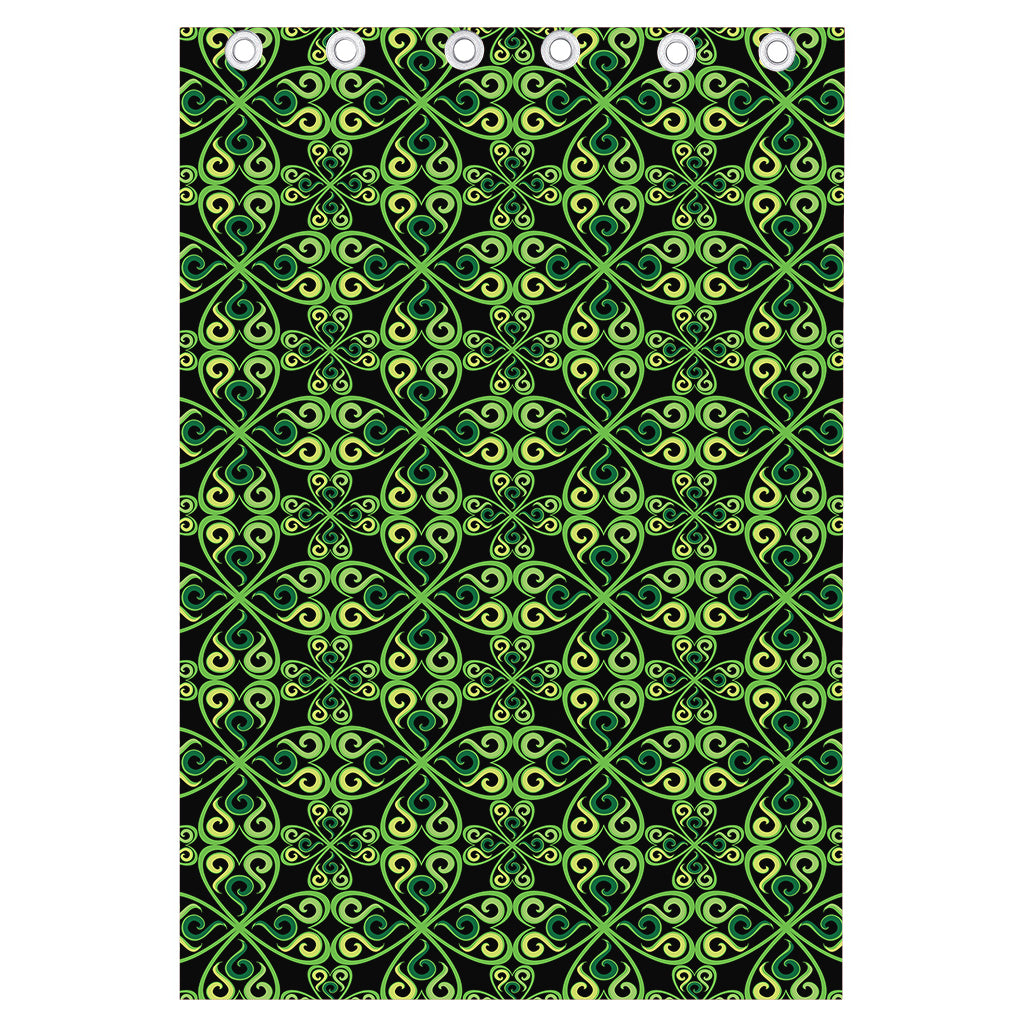 Irish Celtic Symbol Pattern Print Curtain