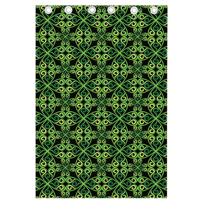 Irish Celtic Symbol Pattern Print Curtain