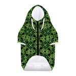 Irish Celtic Symbol Pattern Print Dog Zip Up Hoodie