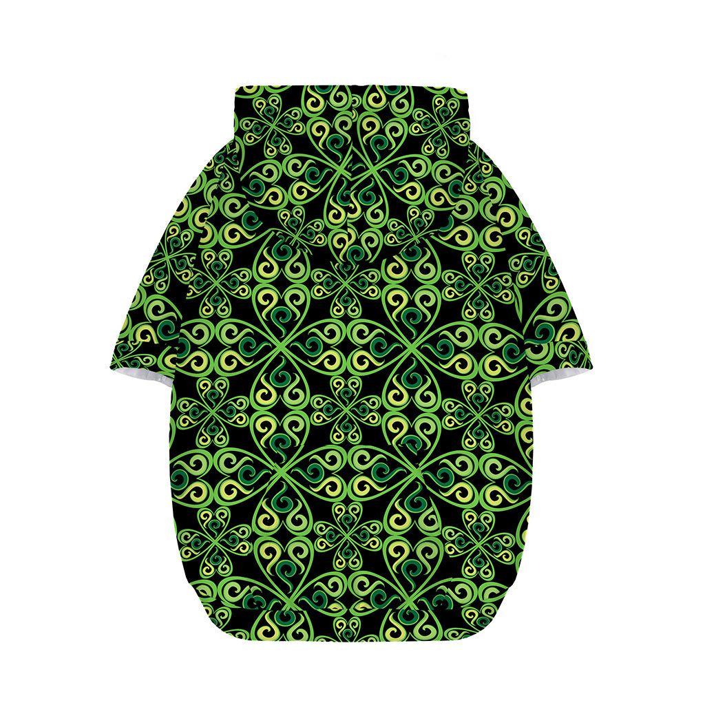 Irish Celtic Symbol Pattern Print Dog Zip Up Hoodie