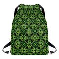 Irish Celtic Symbol Pattern Print Drawstring Backpack