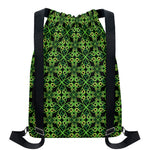 Irish Celtic Symbol Pattern Print Drawstring Backpack