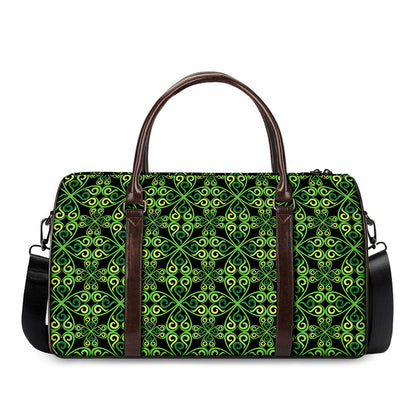 Irish Celtic Symbol Pattern Print Duffle Bag