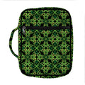 Irish Celtic Symbol Pattern Print Front Pocket Bible Bag