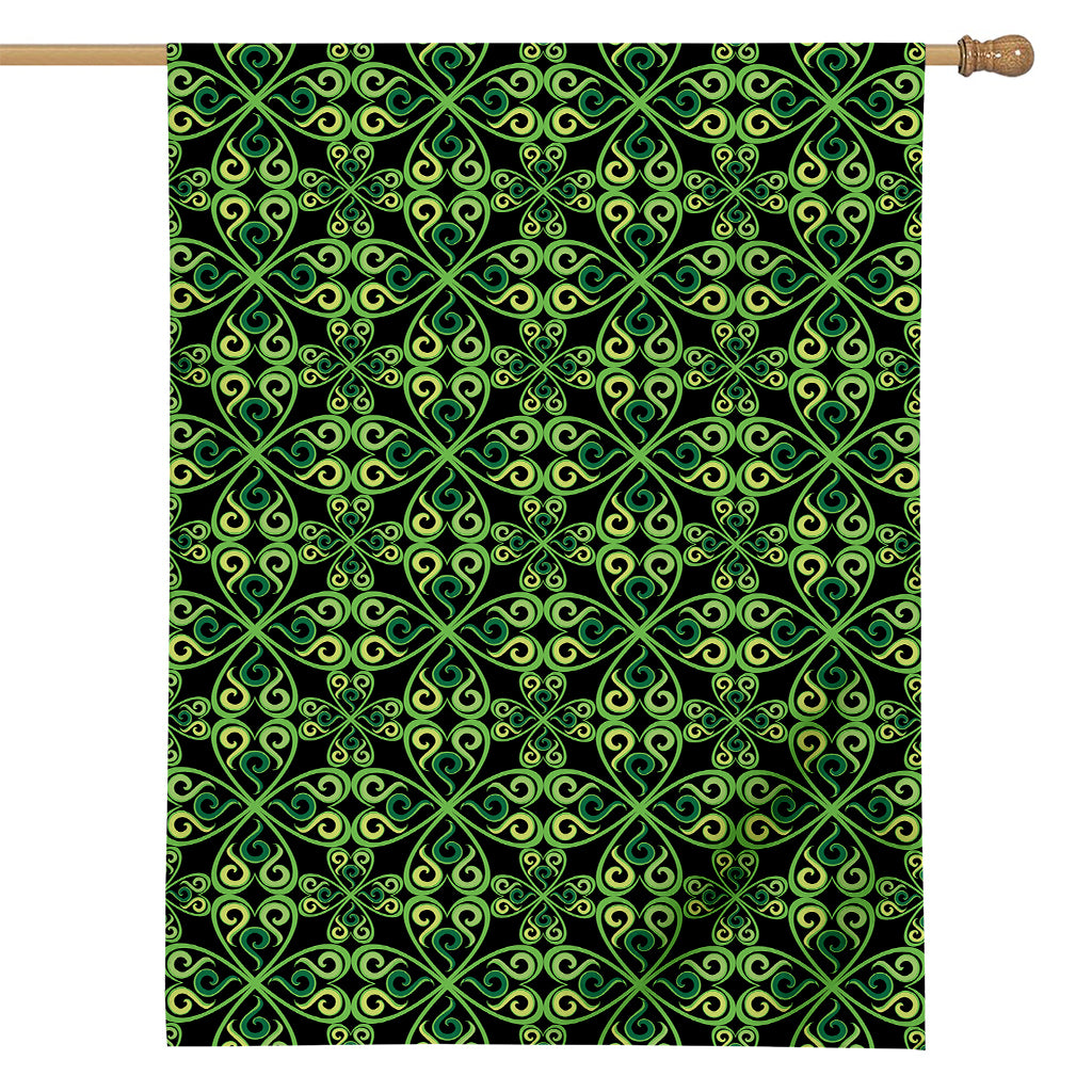 Irish Celtic Symbol Pattern Print House Flag