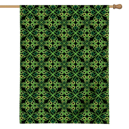 Irish Celtic Symbol Pattern Print House Flag