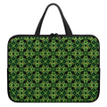 Irish Celtic Symbol Pattern Print Laptop Sleeve With Handle