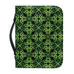 Irish Celtic Symbol Pattern Print Leather Bible Cover
