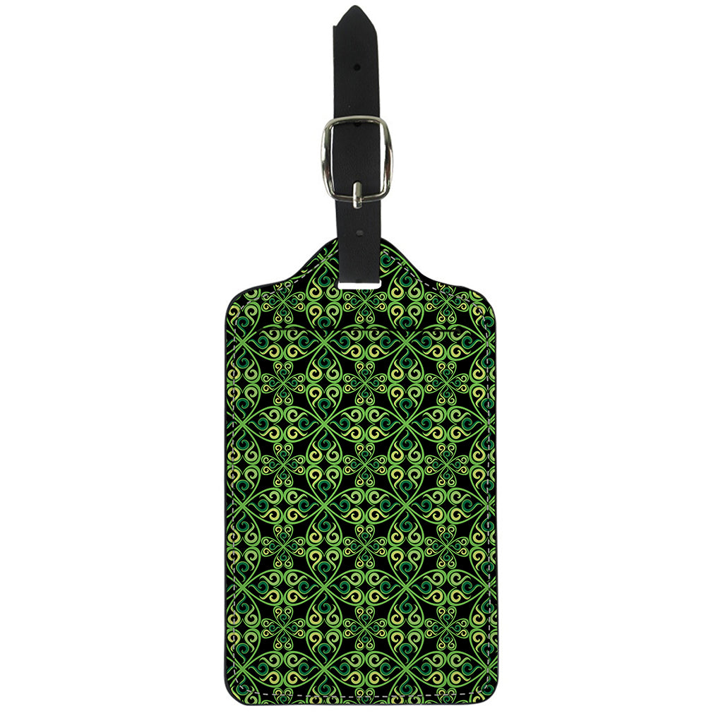 Irish Celtic Symbol Pattern Print Luggage Tag
