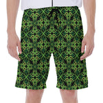 Irish Celtic Symbol Pattern Print Men's Beach Shorts