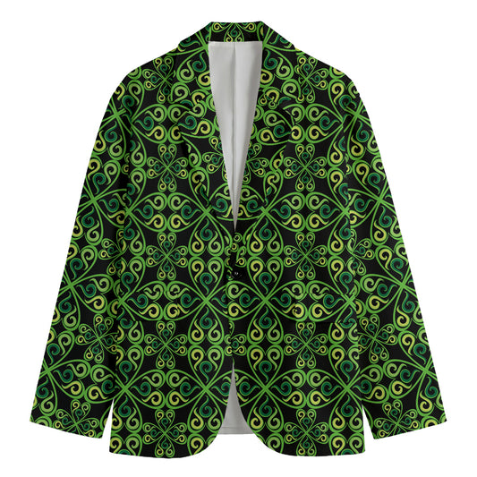 Irish Celtic Symbol Pattern Print Men's Blazer
