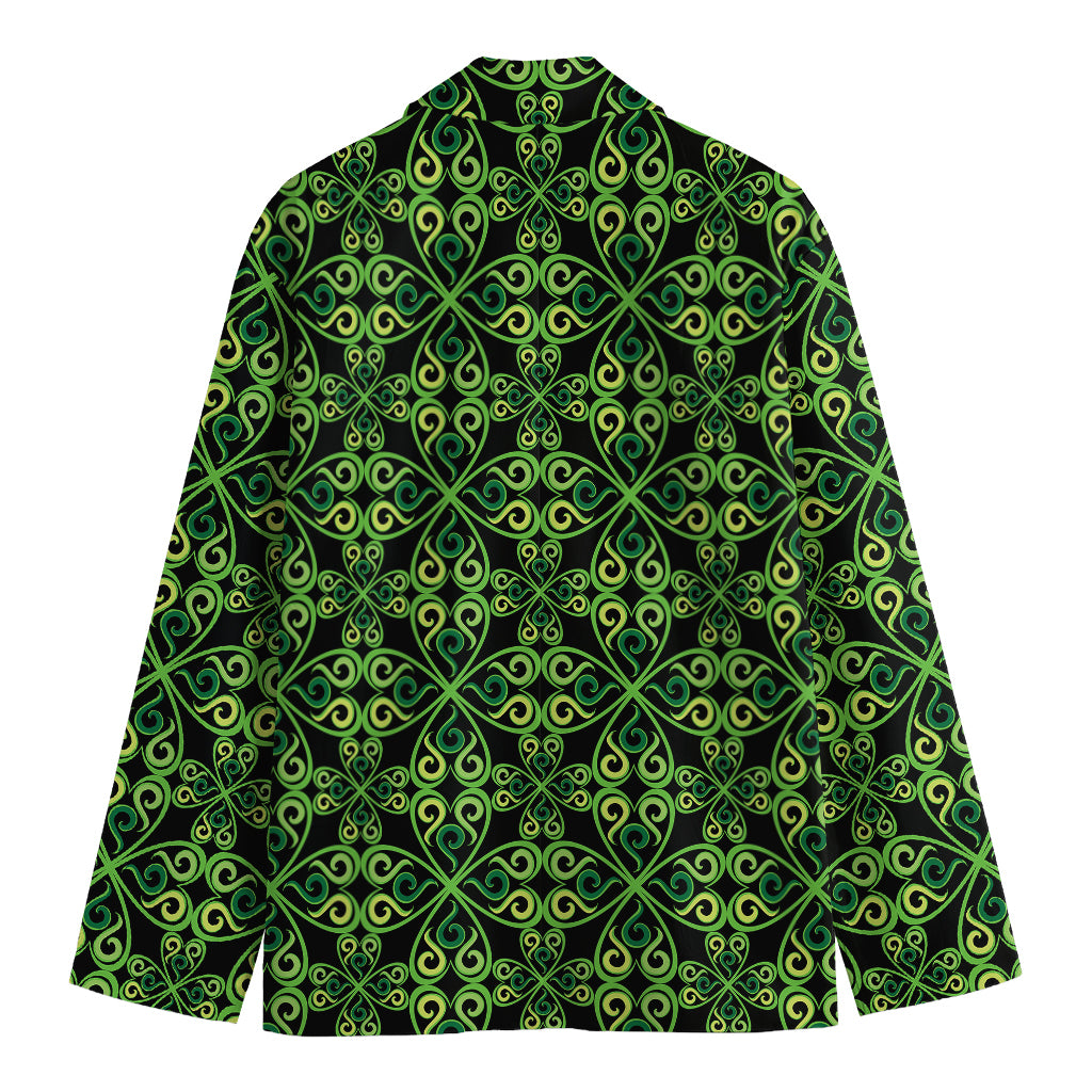 Irish Celtic Symbol Pattern Print Men's Blazer