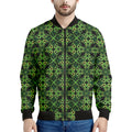 Irish Celtic Symbol Pattern Print Men's Bomber Jacket