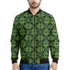 Irish Celtic Symbol Pattern Print Men's Bomber Jacket