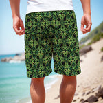 Irish Celtic Symbol Pattern Print Men's Cargo Shorts