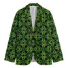 Irish Celtic Symbol Pattern Print Men's Cotton Blazer