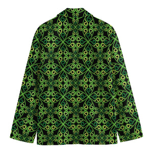 Irish Celtic Symbol Pattern Print Men's Cotton Blazer