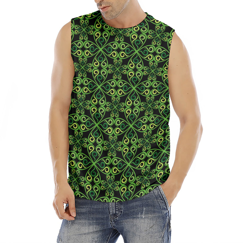Irish Celtic Symbol Pattern Print Men's Fitness Tank Top
