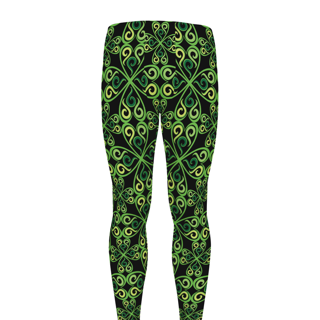 Irish Celtic Symbol Pattern Print Men's leggings