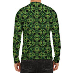 Irish Celtic Symbol Pattern Print Men's Long Sleeve Rash Guard