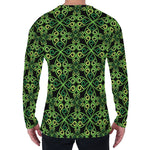 Irish Celtic Symbol Pattern Print Men's Long Sleeve T-Shirt