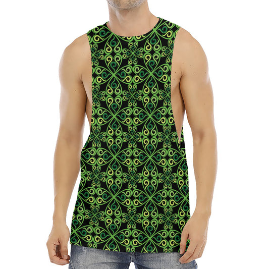 Irish Celtic Symbol Pattern Print Men's Muscle Tank Top