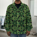 Irish Celtic Symbol Pattern Print Men's Shirt Jacket