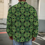 Irish Celtic Symbol Pattern Print Men's Shirt Jacket