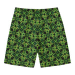 Irish Celtic Symbol Pattern Print Men's Swim Trunks