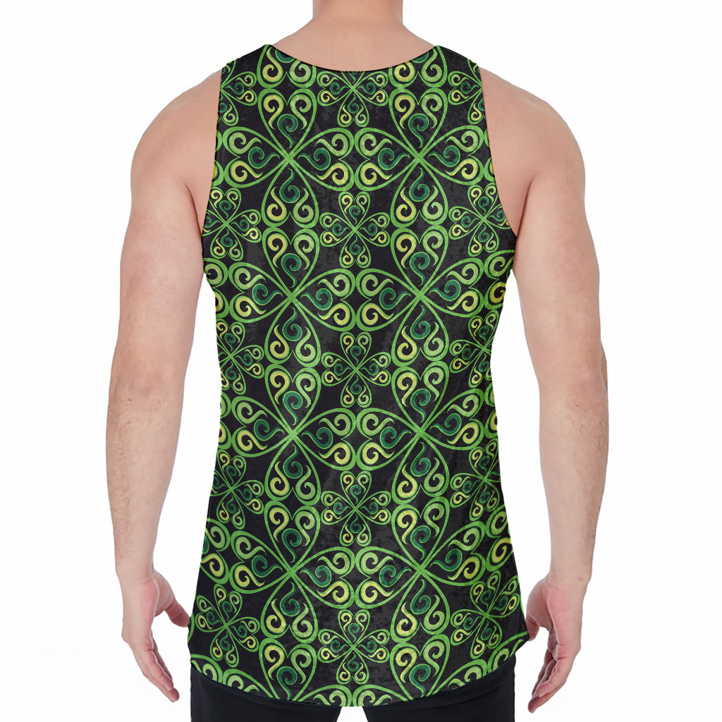 Irish Celtic Symbol Pattern Print Men's Velvet Tank Top