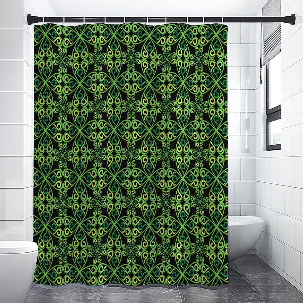 Irish Celtic Symbol Pattern Print Premium Shower Curtain