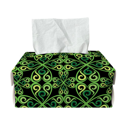 Irish Celtic Symbol Pattern Print Rectangle Tissue Box Cover