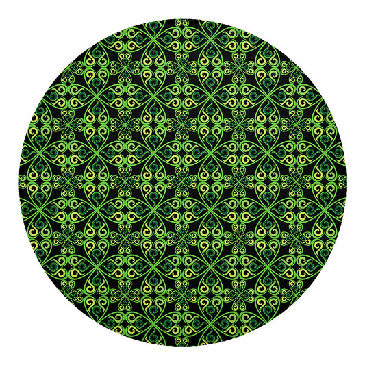 Irish Celtic Symbol Pattern Print Round Blanket