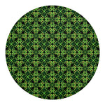 Irish Celtic Symbol Pattern Print Round Blanket