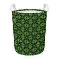 Irish Celtic Symbol Pattern Print Round Laundry Basket