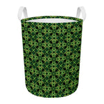 Irish Celtic Symbol Pattern Print Round Laundry Basket