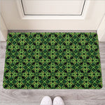 Irish Celtic Symbol Pattern Print Rubber Doormat