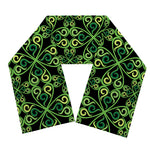Irish Celtic Symbol Pattern Print Scarf