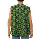 Irish Celtic Symbol Pattern Print Sleeveless Baseball Jersey