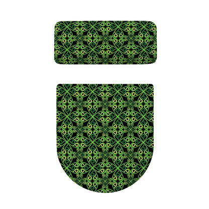 Irish Celtic Symbol Pattern Print Toilet Lid And Tank Cover Set
