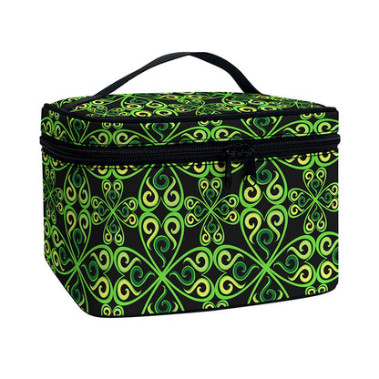 Irish Celtic Symbol Pattern Print Travel Makeup Bag