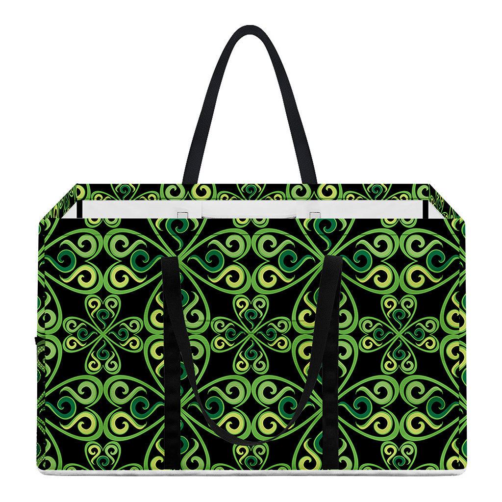 Irish Celtic Symbol Pattern Print Utility Tote Bag